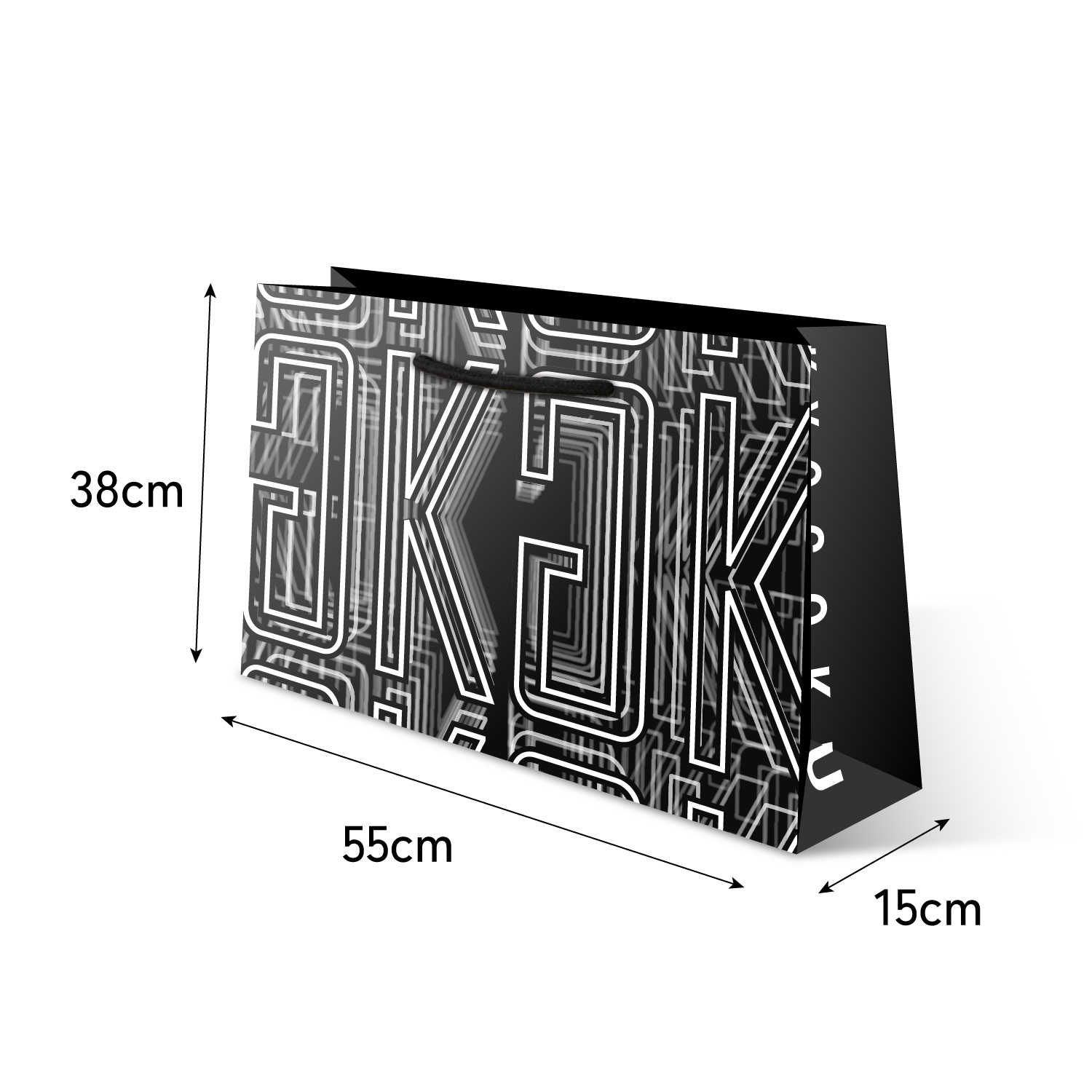 KG 紙袋 ブラック 1枚