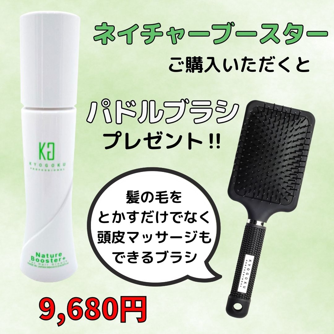 ネイチャーブースター＆パドルブラシプレゼント！