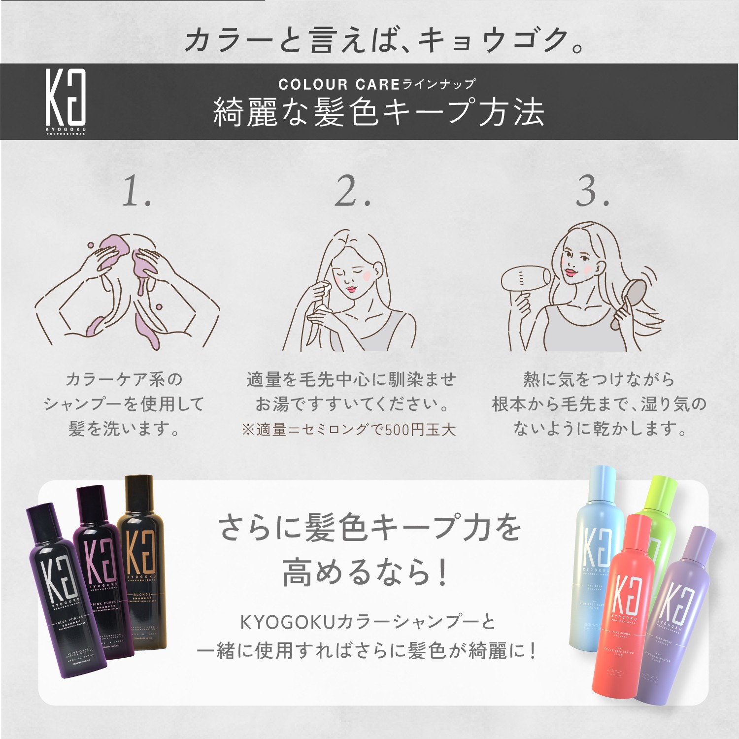 KYOGOKU カラーケアトリートメント 美容室専売品 サロン専売 ダメージケア 洗い流すトリートメント
