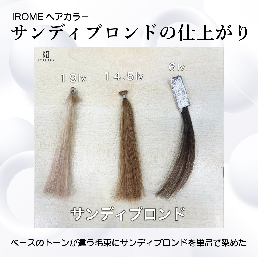 KYOGOKU IROME サンディブロンド 100g イロミー ヘアカラー ブリーチオンカラー 医薬部外品 1剤 ハイトーン おしゃれ染め