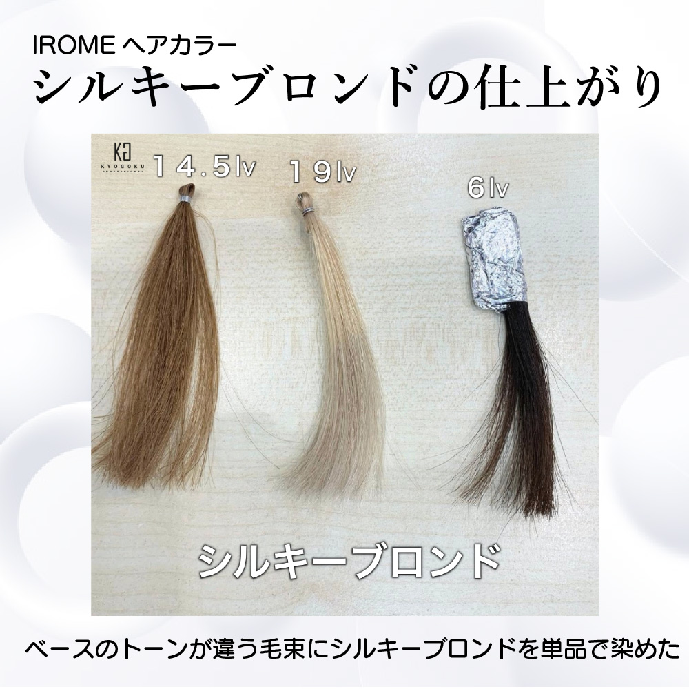 KYOGOKU IROME シルキーブロンド 100g イロミー ヘアカラー ブリーチオンカラー 医薬部外品 1剤 ハイトーン おしゃれ染め