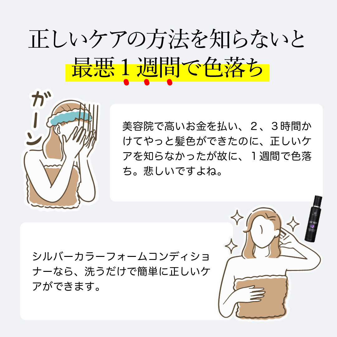 KYOGOKU シルバーカラーフォームコンディショナー 200g 炭酸 濃度10,000ppm カラーシャンプー カラートリートメント 人気ランキング ダメージケア (シルバー)