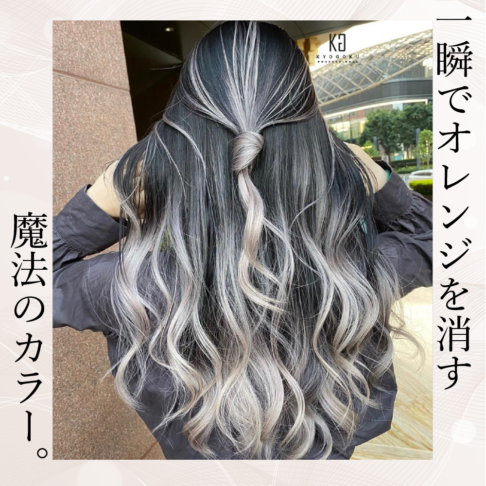 KYOGOKU IROME チタンシルバー Silver Collection 80g イロミー ヘアカラー ブリーチオンカラー 医薬部外品 1剤 ハイトーン おしゃれ染め