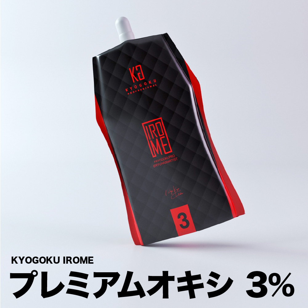 KYOGOKU IROME プレミアムオキシ 3% 1000ml イロミー ホワイトオキシ 髪に優しい ヘアカラー2剤 ブリーチ 2剤 業務用 医薬部外品 ブリーチ 髪
