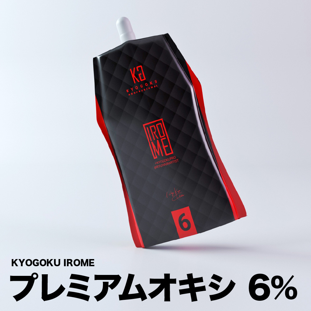 KYOGOKU IROME プレミアムオキシ 6% 1000ml イロミー ホワイトオキシ 髪に優しい ヘアカラー2剤 ブリーチ 2剤 業務用 医薬部外品 ブリーチ 髪
