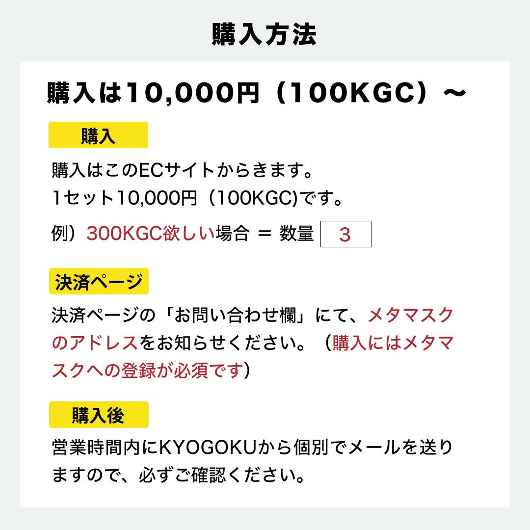 KYOGOKU コイン(10000円分)