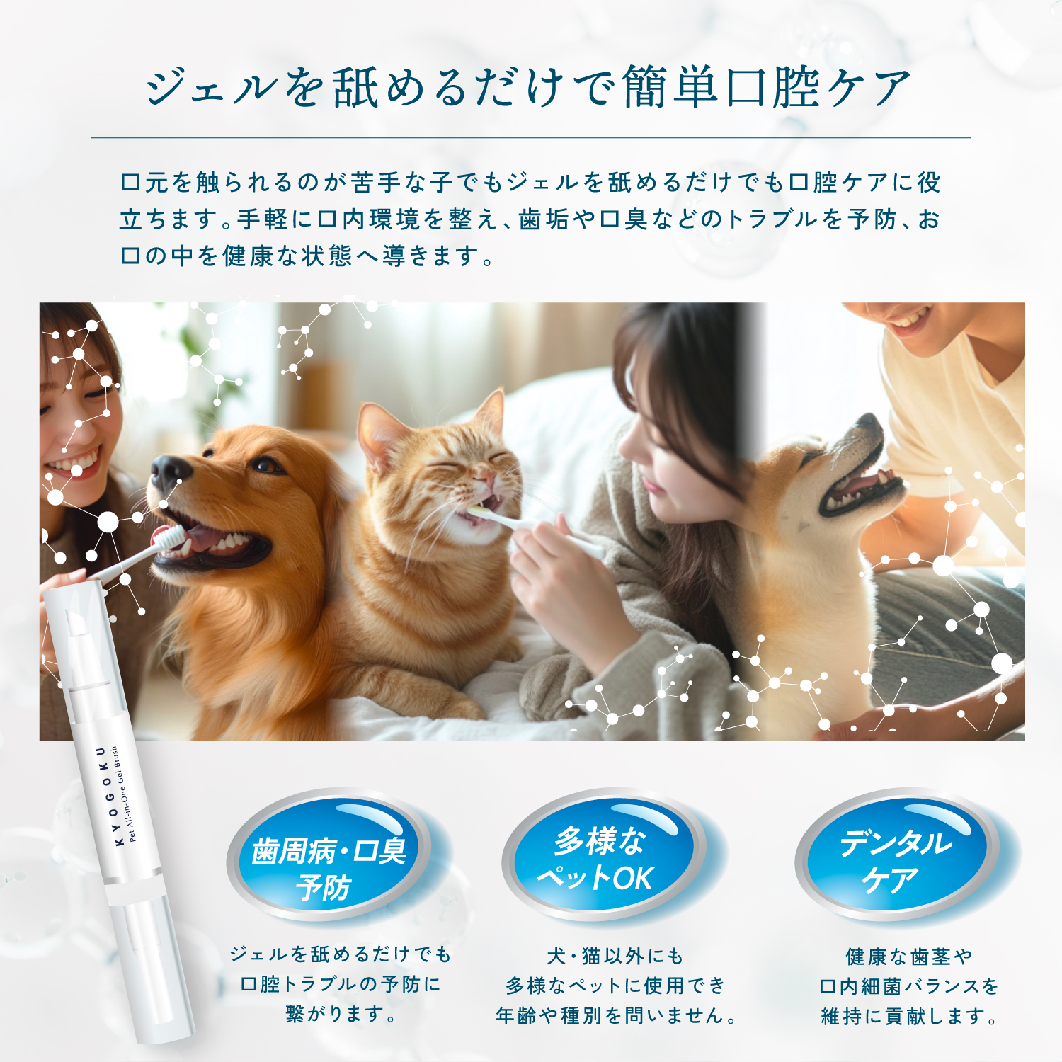 KYOGOKU ペット オールインワン ジェルブラシ 5ml